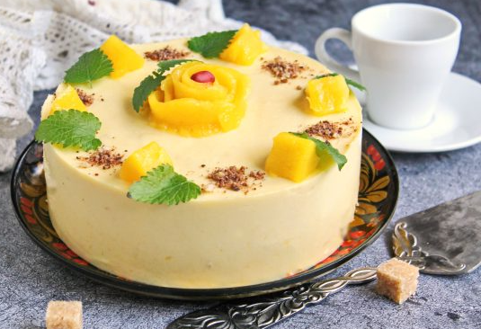 მანგოს ტორტი მუსით