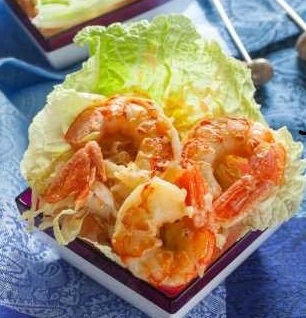 სალათი კრევეტებითა და გრეიპფრუტით