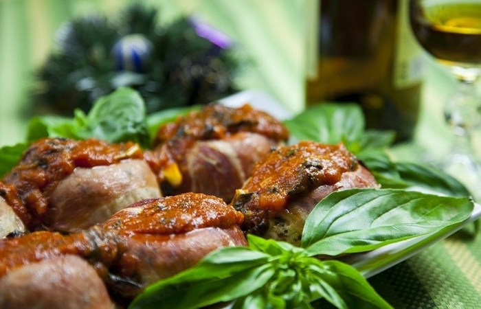 ინდაურის კატლეტები პროშუტოთი 1