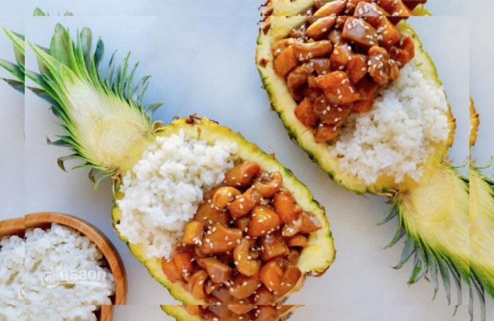 ქათმის რეცეპტი ანანასით